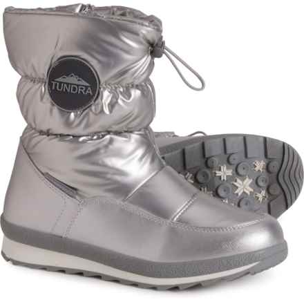 Tundra Girls Hudson Winter Boots - Waterproof, Insulated in Silver