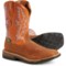 Twisted X Boots 11” Western Work Boots - Waterproof, Leather, Square Toe (For Men) in Tan/Orange