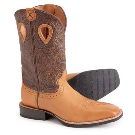 Twisted X Boots Ruff Stock Cowboy Boots - Leather, 11” (For Women) in Tan & Brown