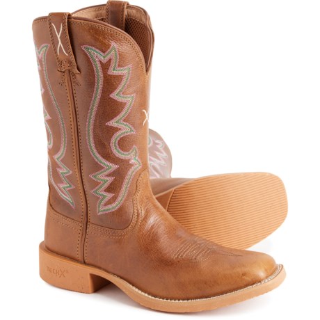 Twisted X Boots Tech X Western Boots - Leather, 11” (For Women) in Roasted Pecan