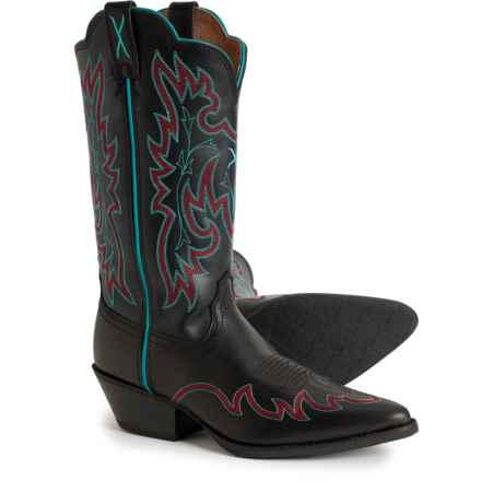 Twisted X Boots Western Boots - 12”, J Toe, Leather (For Women) in Black/Multi