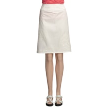 Two Star Dog Embroidered Irena Skirt - Garment-Dyed Stretch Twill (For Women) in Soft White - Closeouts