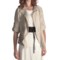 Two Star Dog Murielle Linen Jacket - 3/4 Sleeve (For Women) in Flax