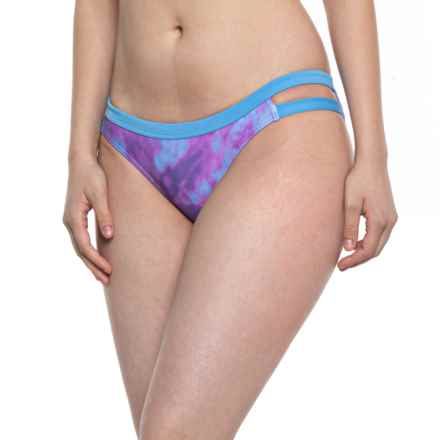 TYR Acid Wash Cove Bikini Bottoms - UPF 50+ in Blue/Purple