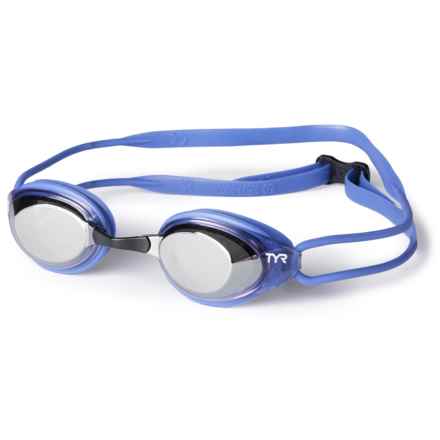 TYR Blackhawk Racing Mirror Swim Goggles (For Women) in Silver/Purple