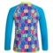 137DT_2 TYR Peace & Love Graphic Rash Guard - UPF 50+, Long Sleeve (For Little and Big Girls)
