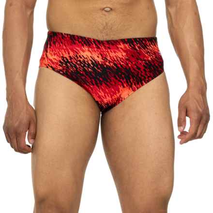 TYR Perseus All-Over Racer Swim Briefs - UPF 50+ in Red