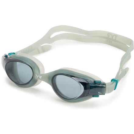 TYR Vesi Swim Goggles in Smoke/Sage