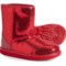 UGG® Australia Boys and Girls Classic II Gel Hearts Boots - Leather in Red