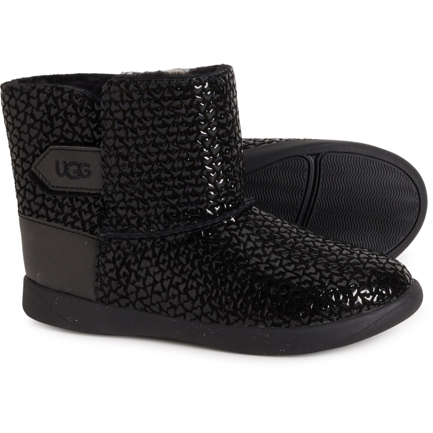 Boys black ugg boots best sale