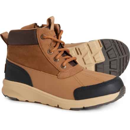 UGG® Australia Boys Emmett Duck Boots - Insulated, Leather in Chestnut