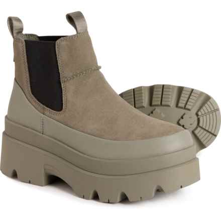 UGG® Australia Brisbane Chelsea Boots - Suede (For Women) in Moss Green