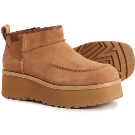 UGG® Australia CityFunc Ultra Mini Boots - Suede (For Women) in Chestnut