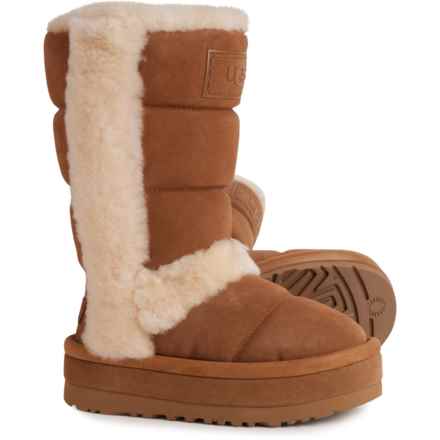 UGG® Australia Classic Chillapeak Tall Boots - Suede (For Women) in Chestnut