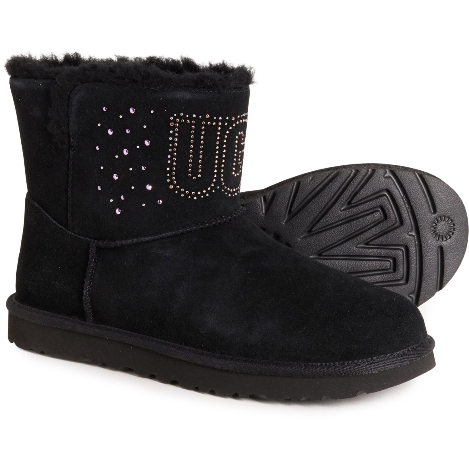 UGGs Classic Gem online Mini Boots Black sz 6