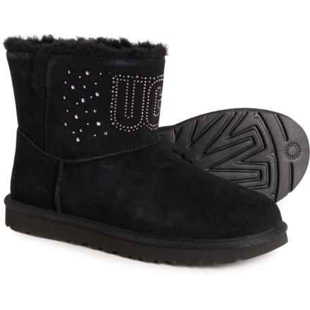 UGG® Australia Classic Gem Mini Boots - Suede (For Women) in Black