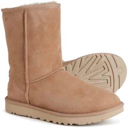 UGG® Australia Classic Short II Sheepskin Boots - Suede (For Women) in Beachwood