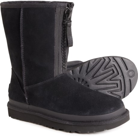 Ugg Australia black suede faux online fur ankle boots