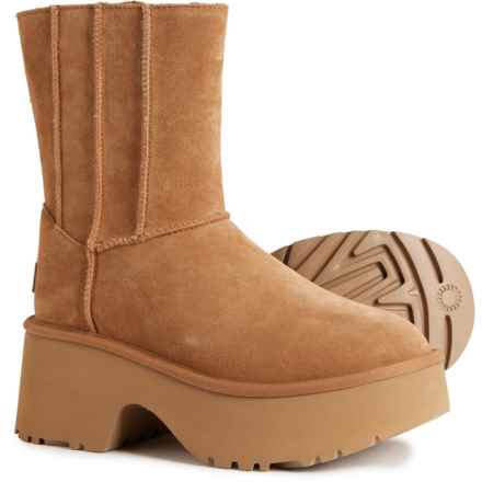UGG® Australia Classic Twin Seam New Heights Boots - Suede (For Women) in Chestnut