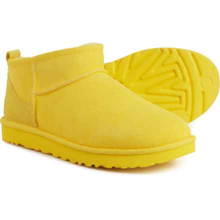 UGG® Australia Classic Ultra Mini Boots - Suede (For Women) in Canary