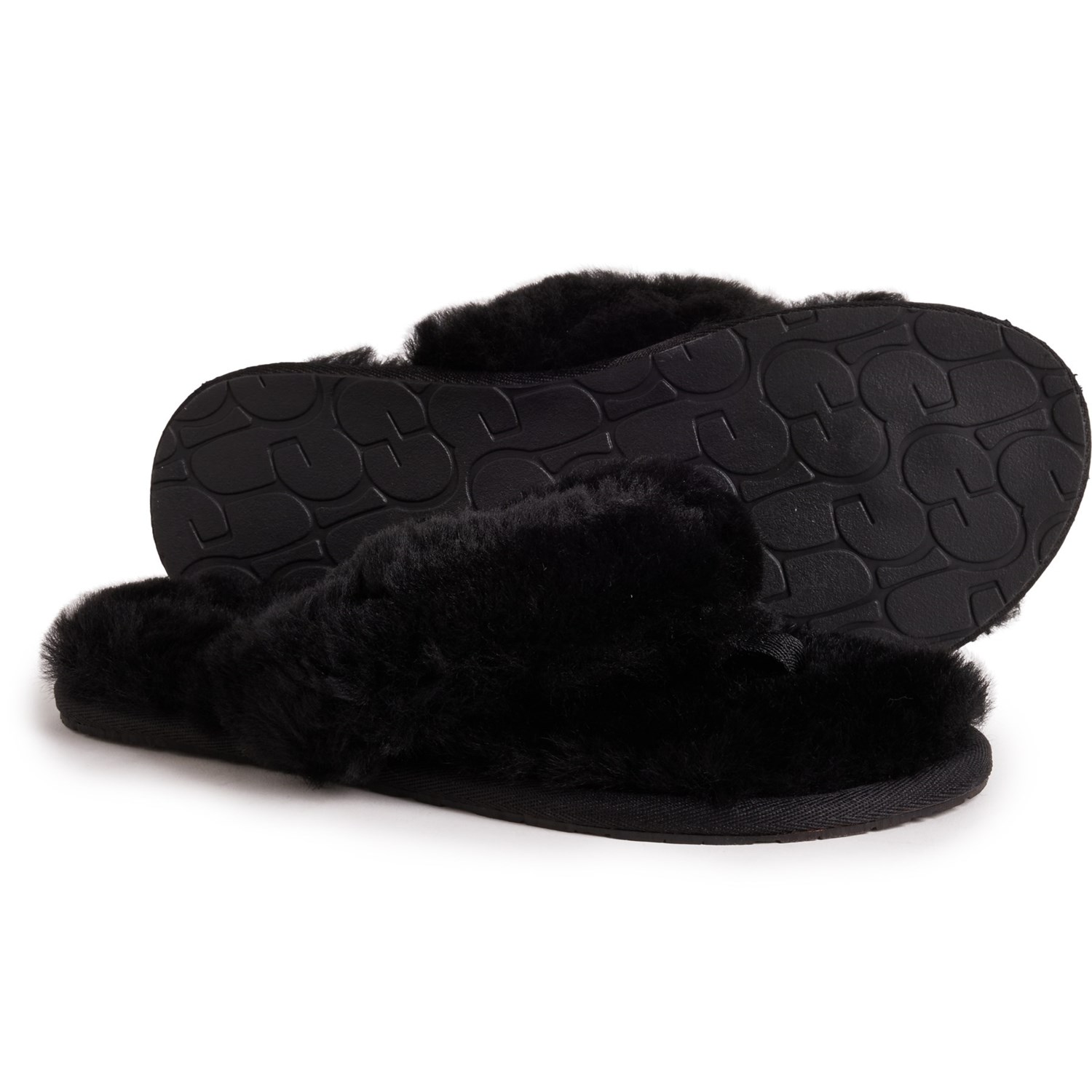 UGG Australia Fluff Logo Flip Flops For Women