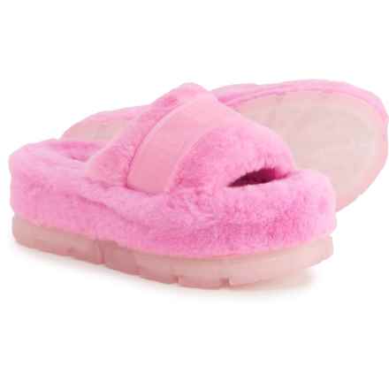 UGG® Australia Fluffita Clear Platform Sandals (For Women) in Carnation
