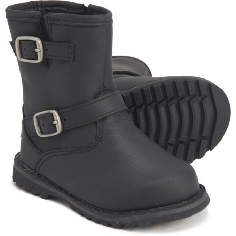 ladies black leather ugg boots