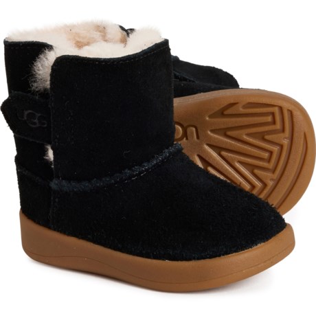 UGG® Australia Infant Boys and Girls Keelan Booties - Suede in Black