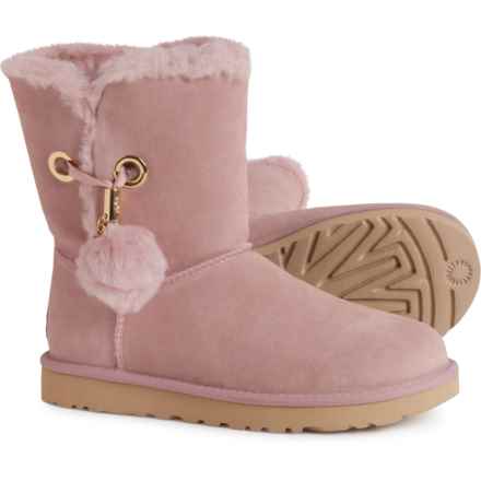 UGG® Australia Irina Tessie Pom Pom Boots - Suede (For Women) in Pink Crystal