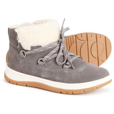 UGG® Australia Lakesider Heritage Lace-Up Sneaker Boots - Waterproof, Suede (For Women) in Charcoal