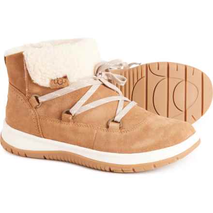 UGG® Australia Lakesider Heritage Lace-Up Sneaker Boots - Waterproof, Suede (For Women) in Chestnut