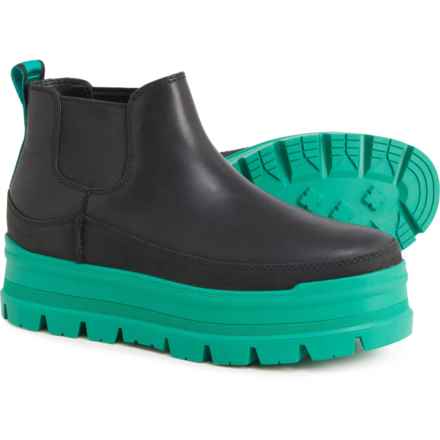 UGG® Australia Merina Platform Boots - Leather (For Women) in Emerald Green