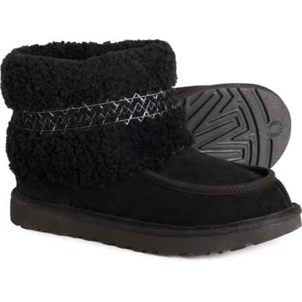 UGG® Australia Mini UGGBraid Boots - Suede (For Women) in Black