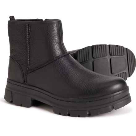 UGG® Australia Skyview Classic Pull-On Boots - Waterproof, Leather (For Men) in Black Leather