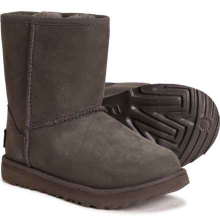 UGG® Australia Toddler Boys and Girls Classic Weather Short Boots - Waterproof, Nubuck in Grey