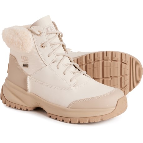 UGG® Australia Yose Fluff V2 Boots - Waterproof, Insulated, Leather (For Women) in White Pine