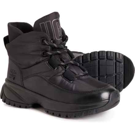 UGG® Australia Yose Puffer Lace Boots - Waterproof (For Women) in Black