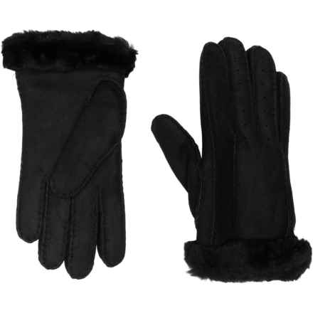 UGG Classic Perforated to Point Gloves - Leather in Black