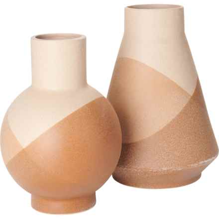 Ceramic Vase Set - 2-Piece in Terracotta