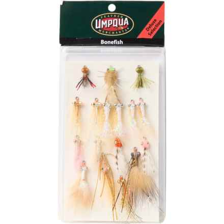 UMPQUA Bonefish Deluxe Fly Selection Set - 17-Piece in Multi
