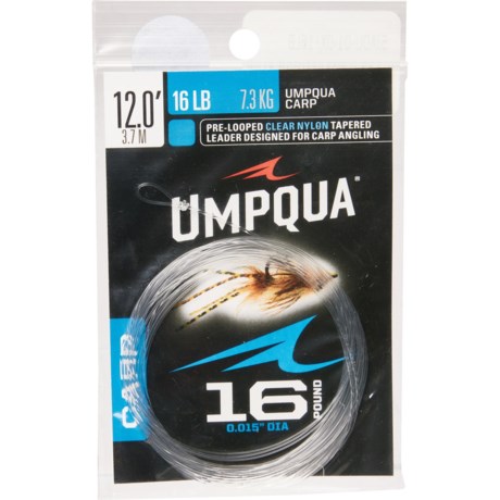 UMPQUA Carp Tapered Leader - 12’ in Clear