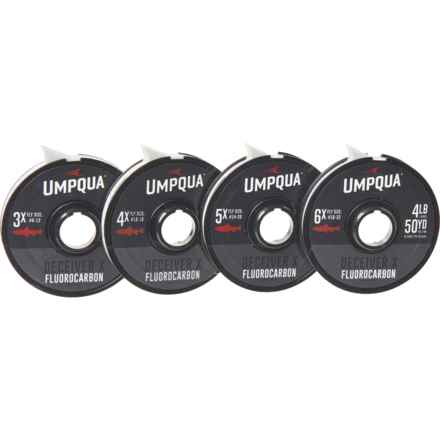 UMPQUA Deceiver X Fluorocarbon Tippet Bundle - 4-Pack, 50 yds. in Clear