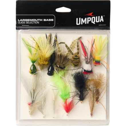 UMPQUA Largemouth Bass Deluxe Fly Selection Set - 15-Piece in Multi