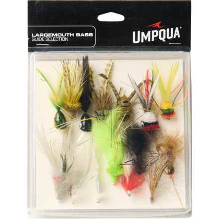 UMPQUA Largemouth Bass Guide Fly Selection Set - 15-Piece in Multi