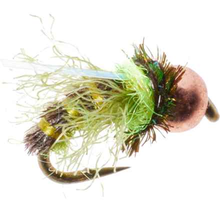 UMPQUA Mercer’s Z-Wing Caddis Copper Bead Nymph Fly - Dozen in Green