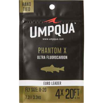 UMPQUA Phantom X Euro Nymph Leader - 20’, 4x in Clear