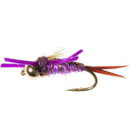 UMPQUA Psycho Prince Tungsten Rubberleg Nymph Fly - Dozen in Purple