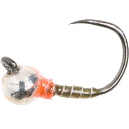 UMPQUA Zebra Jig Thin Midge  Fly - Dozen in Olive