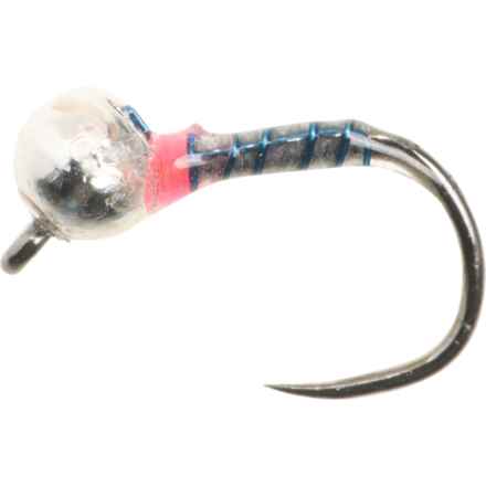 UMPQUA Zebra Jig Thin Poison Tungsten Midge Fly - Dozen in Po