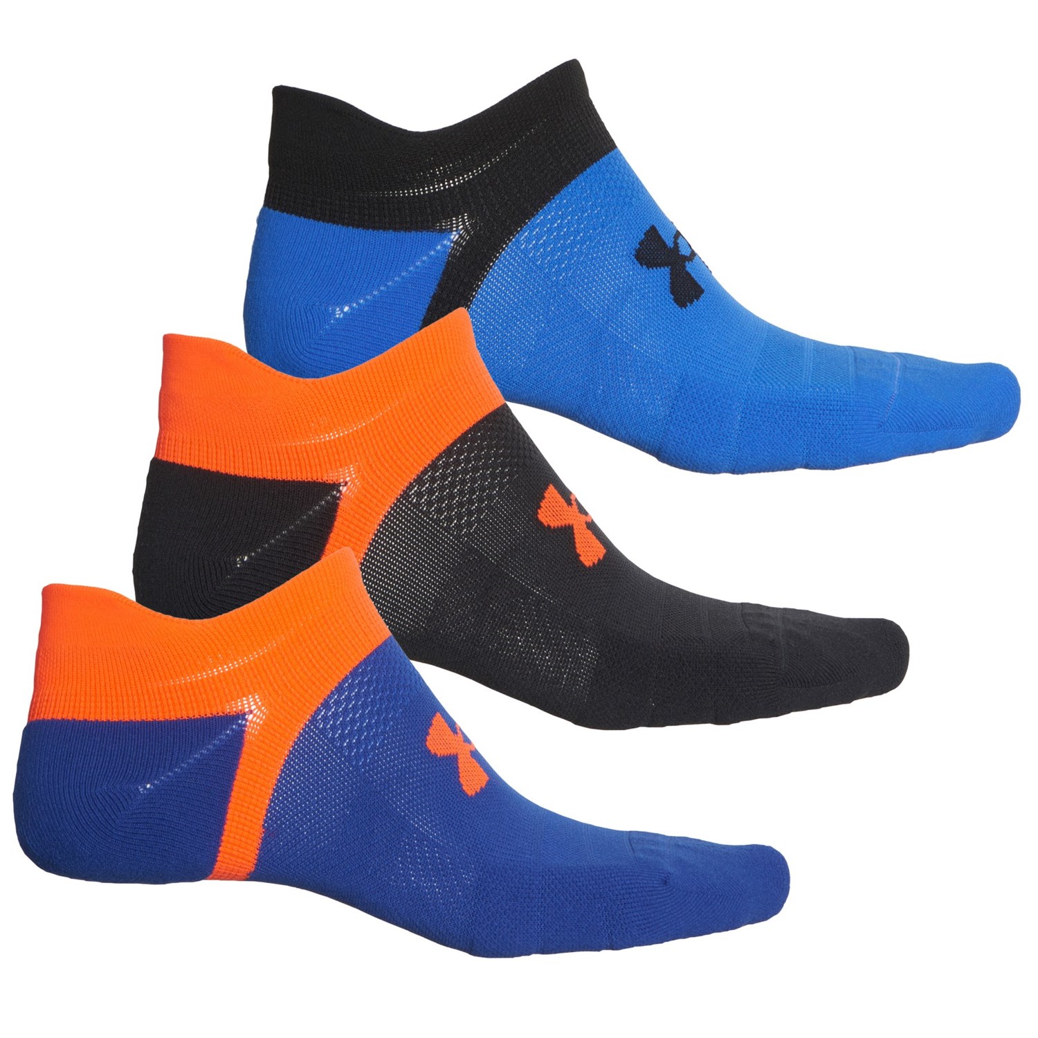 Under Armour ArmourDry Run Lite No-Show Socks - 3-Pack, Below the Ankle (For Men)
